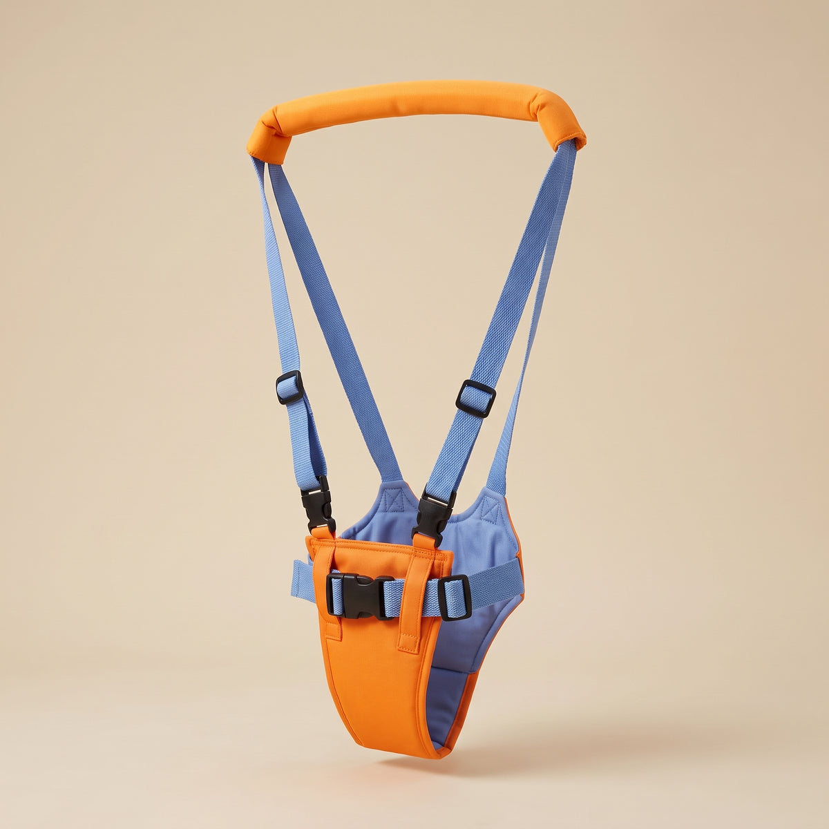 WobbleWalker padded toddler walking harness with an upright handle, studio product shot